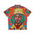 Midnite Vaughn Benjamin Reggae Rastafarian Hawaiian Shirt - Back