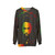 Garnett Silk Rasta Sweatshirt featuring reggae and spiritual design - hanging