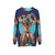 Bullethole graphic sweatshirt for muscle bear fashion - hanging