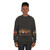 Bulgarian folk art sweatshirt with floral gothic heart design - women