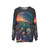 Mythical sea creatures sweatshirt featuring enchanting fantasy ocean animals - hanging