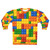 Construction Brick Sweatshirt with Lego-Inspired Design