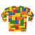 Construction Brick Sweatshirt with Lego-Inspired Design - Back
