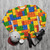 Construction Brick Sweatshirt with Lego-Inspired Design - flat lay