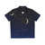 Midnight blue Hawaiian shirt with a starry night sky and crescent moon design