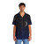 Midnight blue Hawaiian shirt with a starry night sky and crescent moon design - People Front