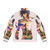 Gundam Seed Freedom Anime Puffer Jacket featuring characters from the Mobile Suit Gundam Seed series - Back