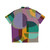 Mid Century Kaleidoscope Purple Hawaiian Shirt - Back