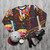 Buckethead Udnie Wave Colorful Sweatshirt - flat lay
