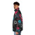 A stylish puffer jacket with a music-inspired, retro design - men side left