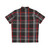 Tartan Hawaiian Shirt GTI Inspired Black and Red Plaid - Back