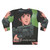 Anime-inspired "Gun" sweatshirt with science-fiction and military-style design - Back