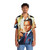 Vintage Hawaiian Shirt featuring a portrait of actor Michael Douglas - People Front