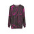 Galaxy swirl black and pink women's sweatshirt - hanging