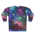 Cosmic Galaxy Sweatshirt with Vibrant Space Prints - Back
