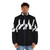 Minimalistic Beatle's Abbey Road Puffer Jacket with Classic Rock Vibes - men front