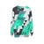 Mynt 142 Teal Abstract Geometric Sweatshirt - hanging