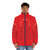 Minimalist Amitabha Buddha print puffer jacket - men front