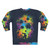 Galactic Warrior Sweatshirt featuring a vibrant sci-fi and gaming inspired design - Back