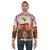 Colorful psychedelic tractor sweatshirt - men