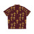 Cross pattern Hawaiian shirt with religious design - Back