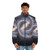 Milky Way galaxy map printed puffer jacket with stars and constellations - men front