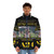 Midsommar movie poster puffer jacket featuring horror film inspired design - men front