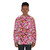 Pink sweatshirt with kiwiana-inspired design - women