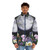 Midnight Garden II Puffer Jacket - Enchanted Nature Pen Art by Ella Mazur - men front