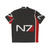 N7 Iconic Design Hawaiian Shirt for Mass Effect Fans - Back