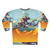 Mountain biking inspired sweatshirt with cycling art and design - Back