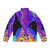 Psychedelic Puffer Jacket with Midnight Gospel Inspired Cosmic and Trippy Graphics - Back