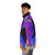 Psychedelic Puffer Jacket with Midnight Gospel Inspired Cosmic and Trippy Graphics - men side left