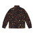 Midnight Floral Puffer Jacket featuring a mythical, botanical design - Back