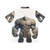 Mythical Golem Hawaiian Shirt with Embroidered Legendary Creature Design - Back