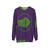 Green Sweatshirt with Smash Fist Hulk Logo - hanging