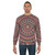 Colorful mandala sweatshirt with sacred geometry designs - men