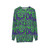 Green slime pattern sweatshirt - hanging