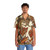 Mystical Visionary Hawaiian Shirt with Ace of Wands Tarot Imagery - People Front