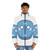 Micronesia Countryball Puffer Jacket featuring the flag of Micronesia - men front