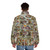 Michelangelo Sistine Chapel Puffer Jacket featuring a stunning artwork design - men back