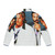 Miami Vice inspired puffer jacket with ocean and Ferrari style design - Back