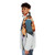Miami Vice inspired puffer jacket with ocean and Ferrari style design - men side left