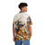 Cozy cat dragon Hawaiian shirt with golden kitten hoard - People Back