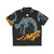 Mystic Dark Lightning Dragon Hawaiian Shirt featuring legendary animals