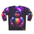 Cosmic Music Sweatshirt featuring a spaceman in headphones - Back