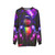 Cosmic Music Sweatshirt featuring a spaceman in headphones - hanging