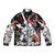 Metroid Puffer Jacket featuring Samus Aran in space-themed design