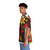 Colorful tropical floral print men's short sleeve hawaiian shirt - People Left