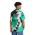 Mynt 142 modern Hawaiian shirt with geometric teal pattern - People Back